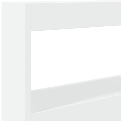 Armário de cabeceira com luzes LED 100x17x102 cm branco