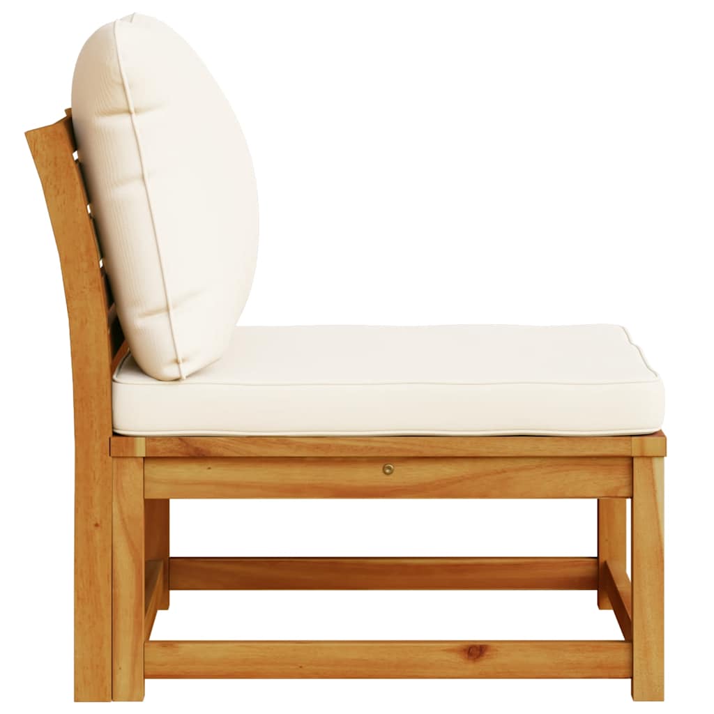 Sofá de jardim com almofadões madeira de acácia maciça