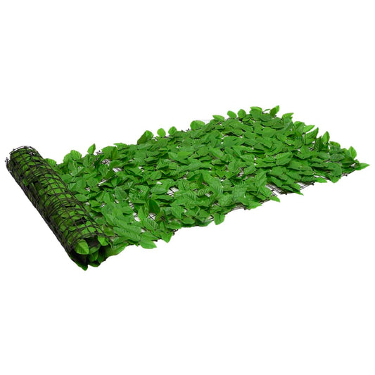 Tela de varanda com folhas verdes 200x75 cm