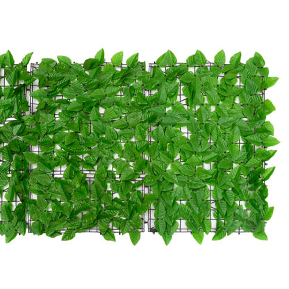 Tela de varanda com folhas verdes 200x75 cm