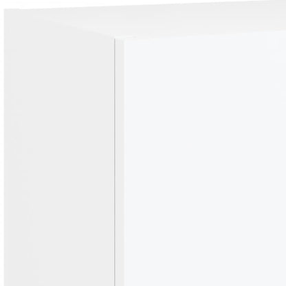 5pcs móveis de parede p/ TV c/ LEDs derivados de madeira branco