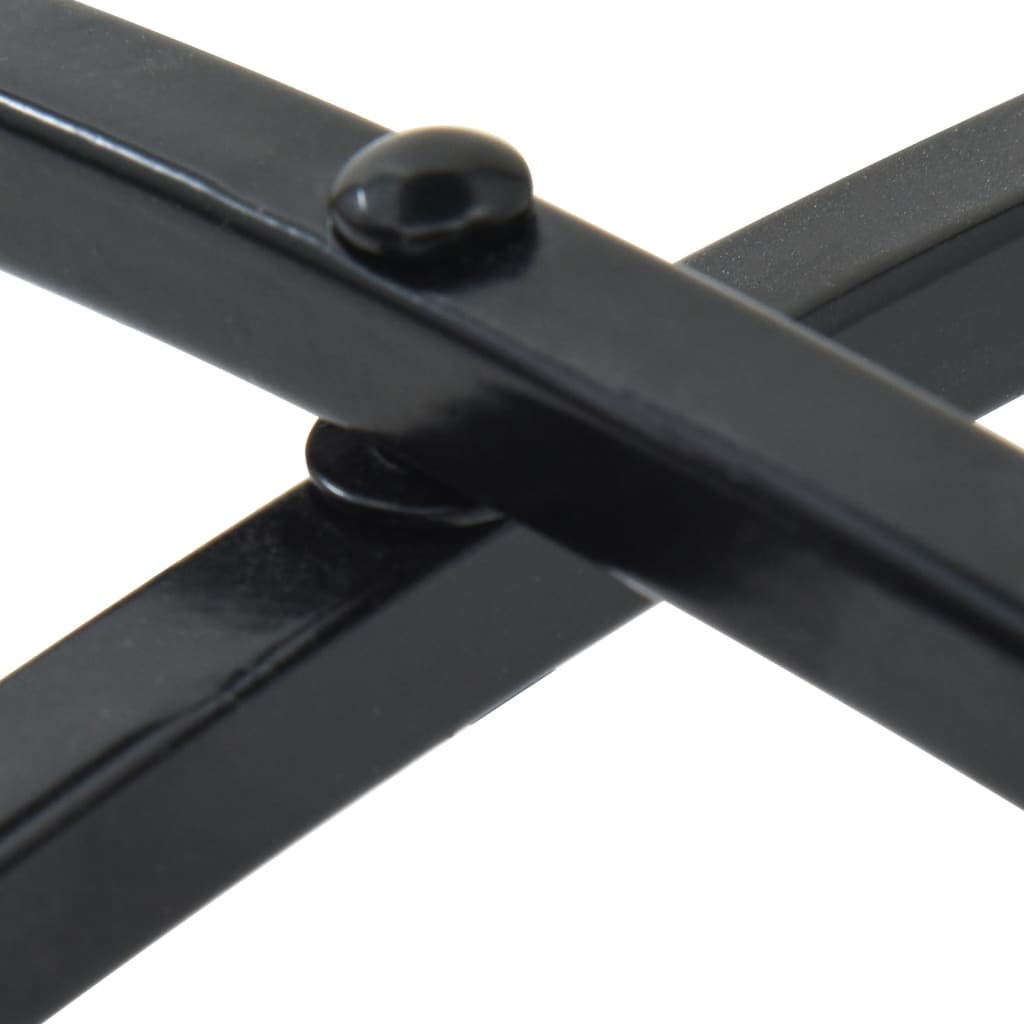 Mesa de bistrô em mosaico Ø50x70 cm cerâmica preto e branco