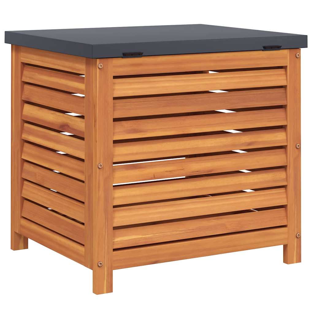 Caixa de arrumação para jardim 60x50x55 cm eucalipto maciça