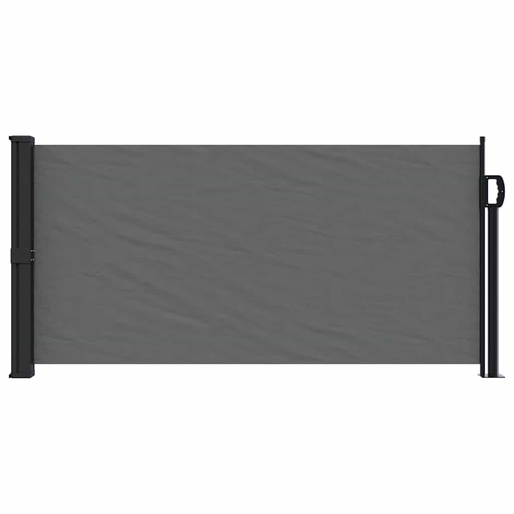 Toldo lateral retrátil antracite 100x500 cm