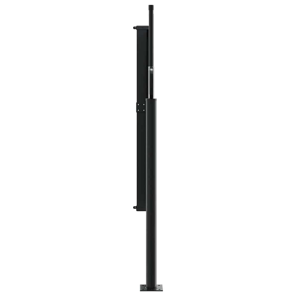 Toldo lateral retrátil antracite 120x500 cm