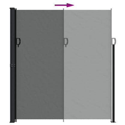 Toldo lateral retrátil 220x500 cm antracite