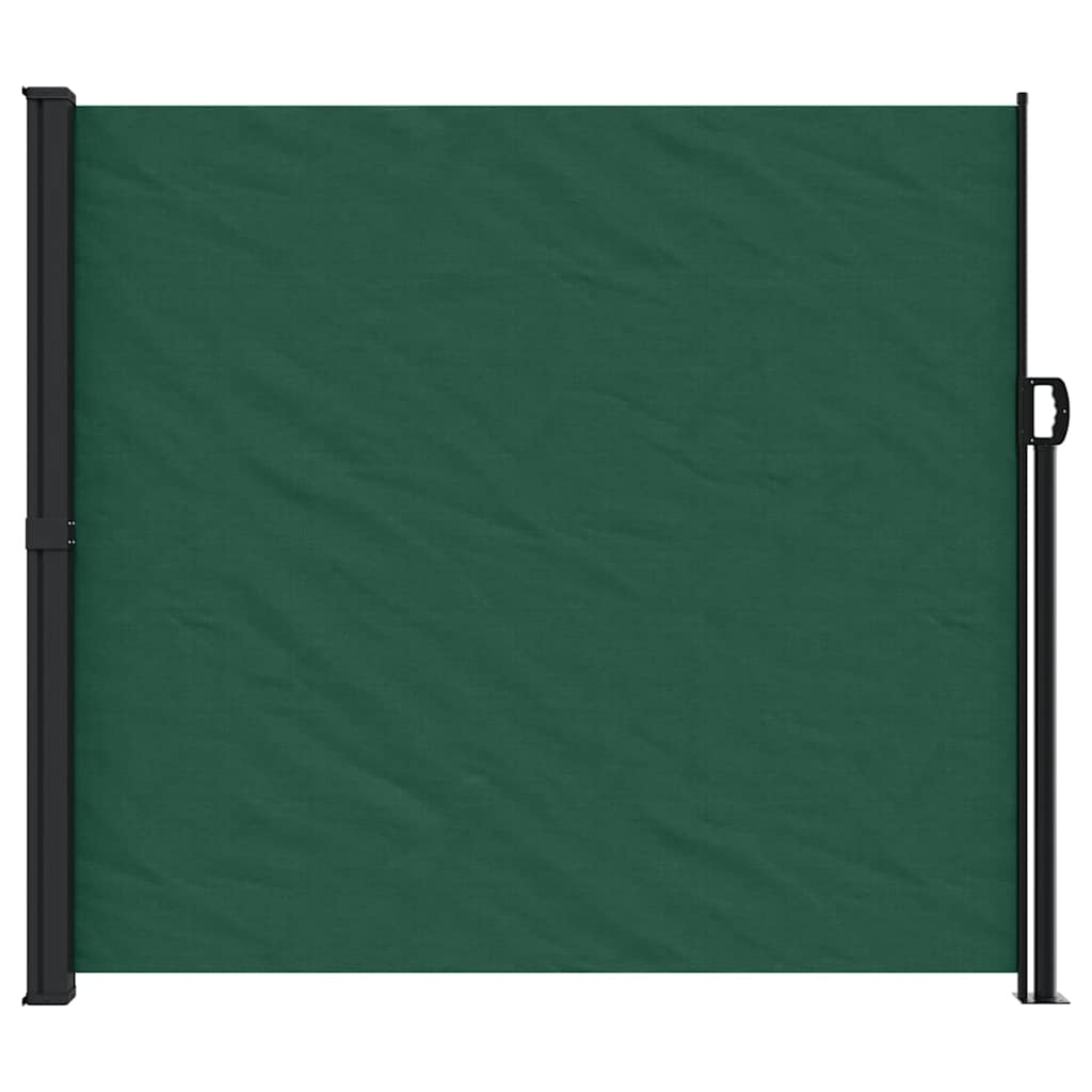 Toldo lateral retrátil 180x600 cm verde-escuro