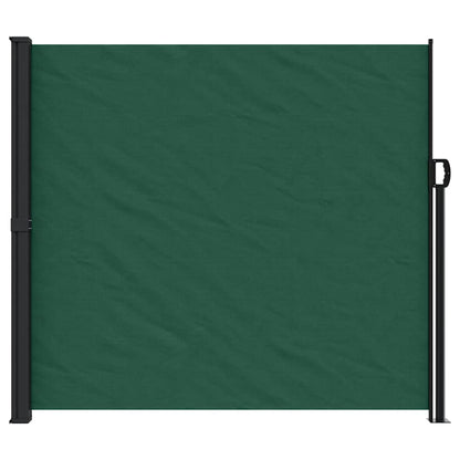 Toldo lateral retrátil 180x600 cm verde-escuro