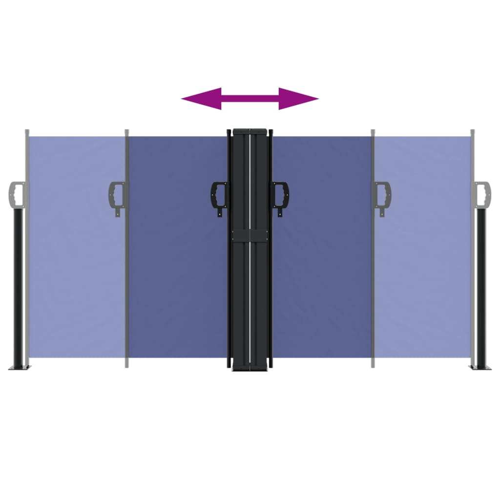 Toldo lateral retrátil 120x600 cm azul