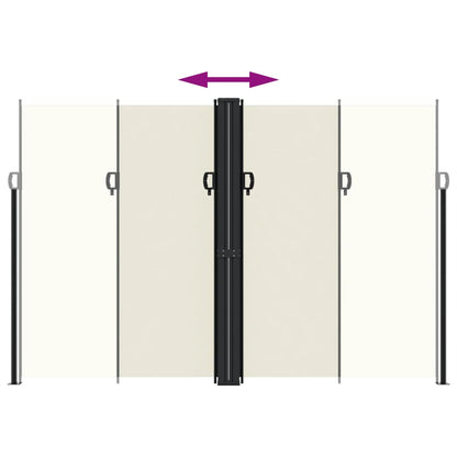 Toldo lateral retrátil 220x600 cm cor creme