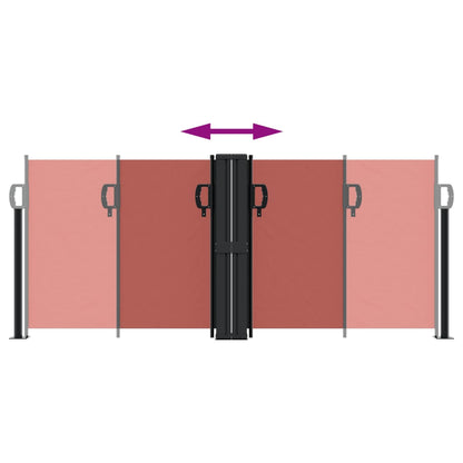 Toldo lateral retrátil 100x1000 cm terracotta