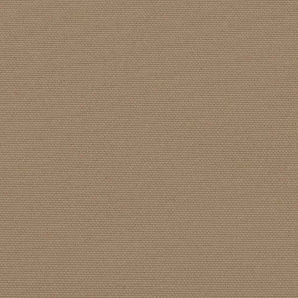 Toldo lateral retrátil 100x1000 cm cinzento-acastanhado