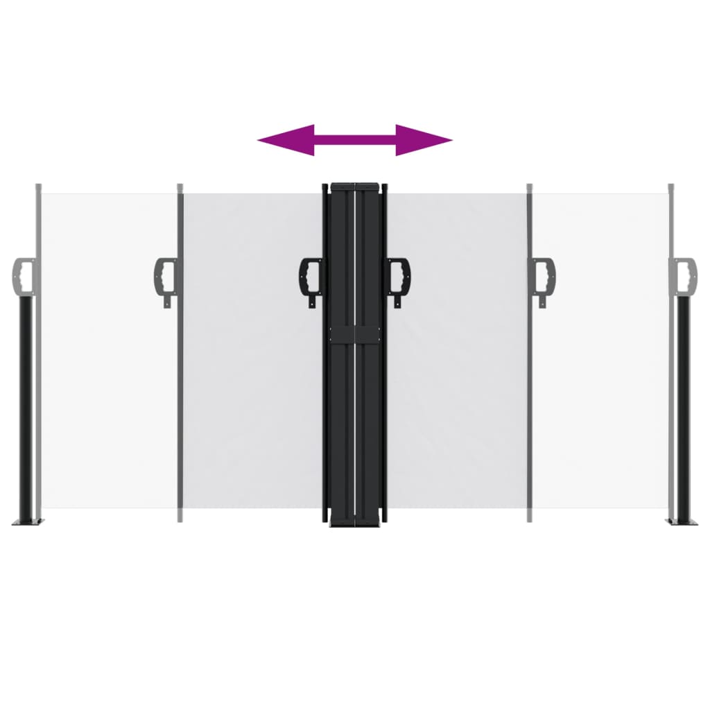 Toldo lateral retrátil 120x1000 cm branco