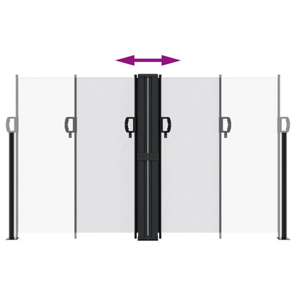 Toldo lateral retrátil 140x1000 cm branco