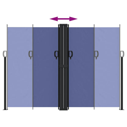 Toldo lateral retrátil 180x1000 cm azul