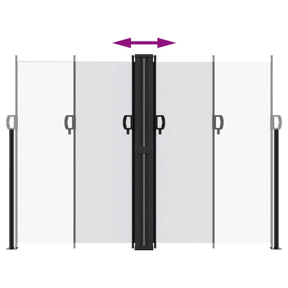 Toldo lateral retrátil 180x1000 cm branco