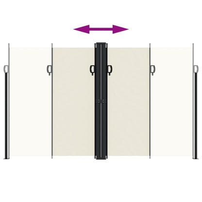 Toldo lateral retrátil 200x1000 cm cor creme