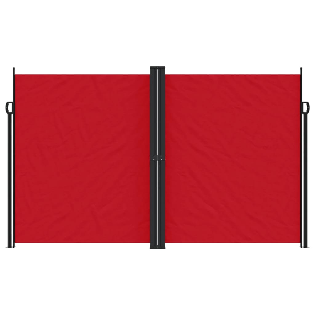 Toldo lateral retrátil 200x1000 cm vermelho