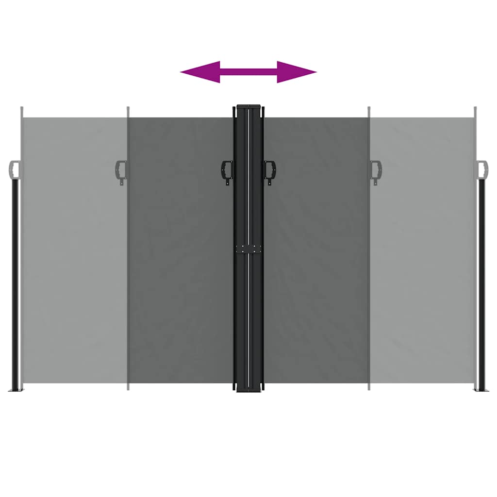 Toldo lateral retrátil 200x1000 cm antracite