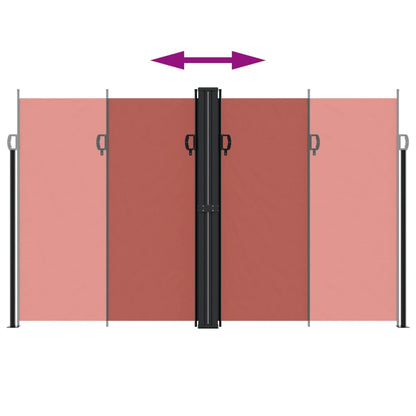 Toldo lateral retrátil 200x1000 cm terracotta