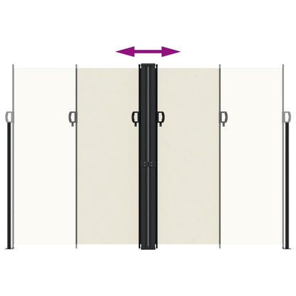 Toldo lateral retrátil 220x1000 cm creme