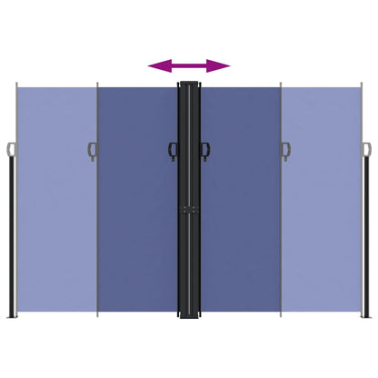 Toldo lateral retrátil 220x1000 cm azul