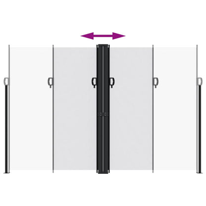 Toldo lateral retrátil 220x1000 cm branco