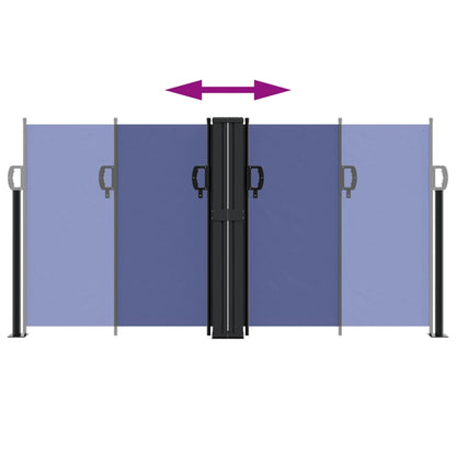 Toldo lateral retrátil 120x1200 cm azul