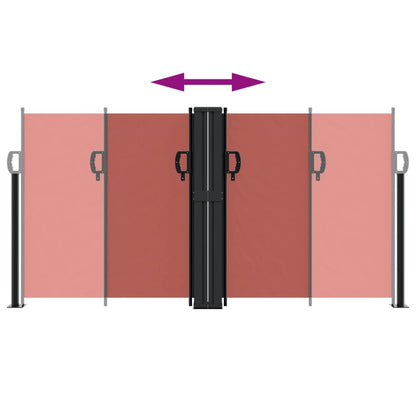 Toldo lateral retrátil 120x1200 cm terracotta