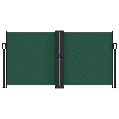 Toldo lateral retrátil 120x1200 cm verde-escuro