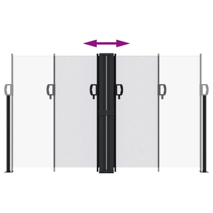 Toldo lateral retrátil 140x1200 cm branco