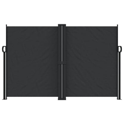 Toldo lateral retrátil 160x1200 cm preto