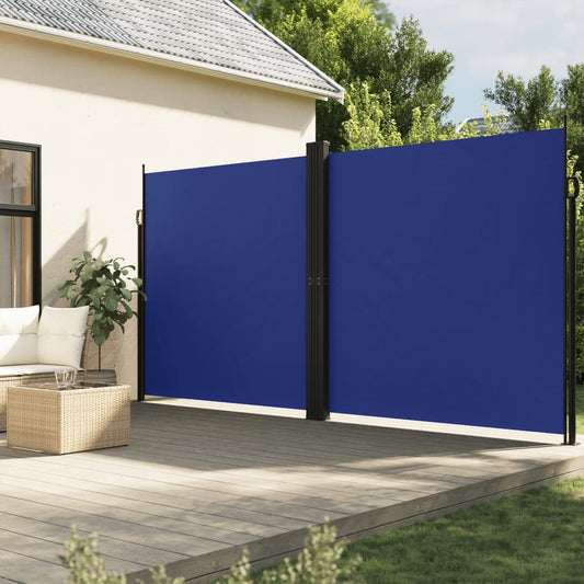 Toldo lateral retrátil 200x1200 cm azul