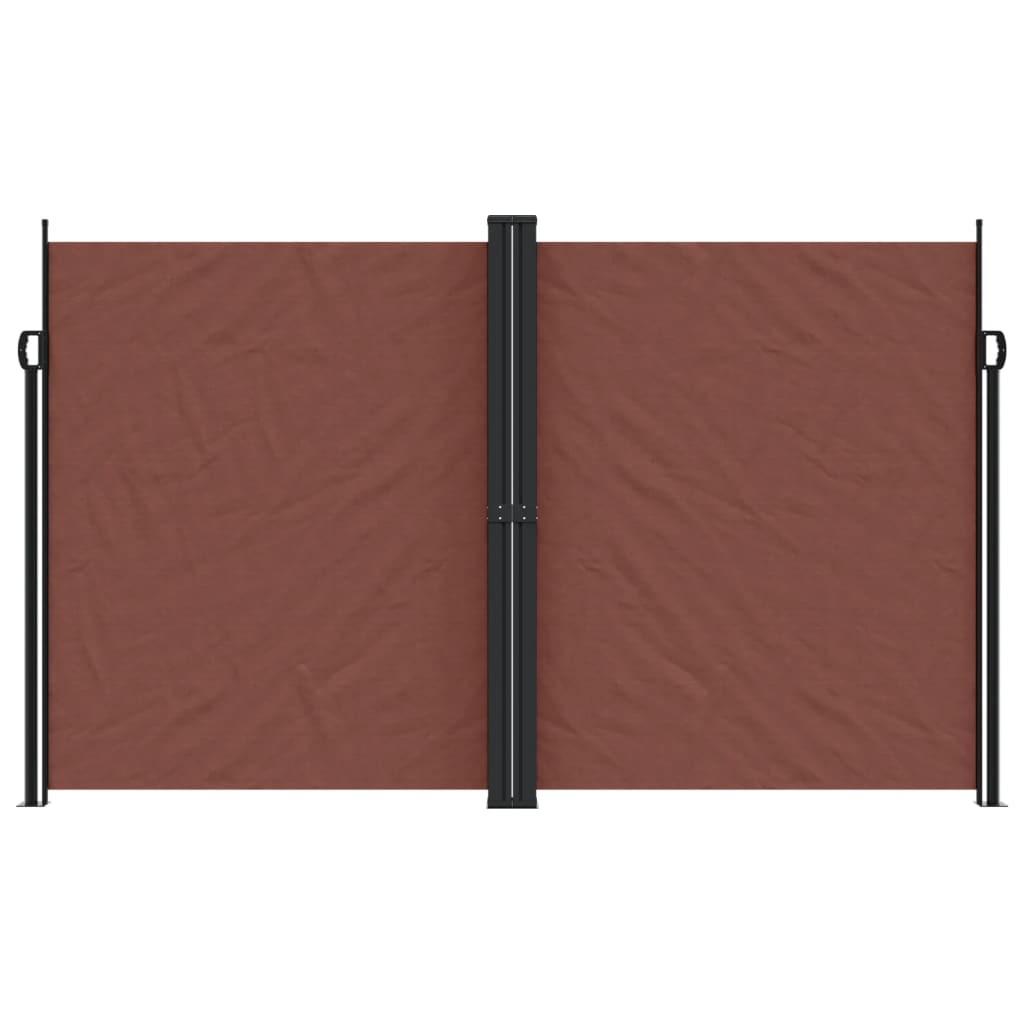 Toldo lateral retrátil 200x1200 cm castanho