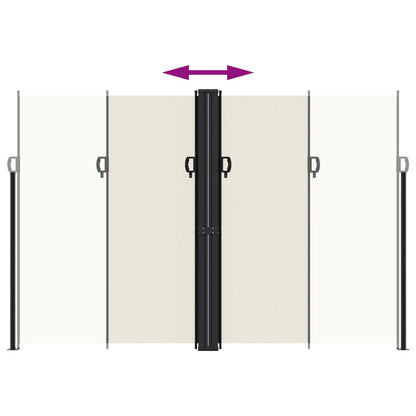 Toldo lateral retrátil 220x1200 cm cor creme