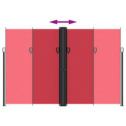 Toldo lateral retrátil 220x1200 cm vermelho