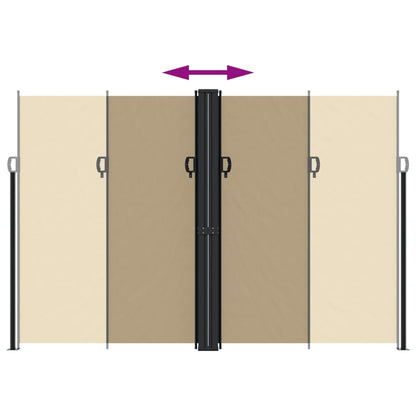 Toldo lateral retrátil 220x1200 cm bege