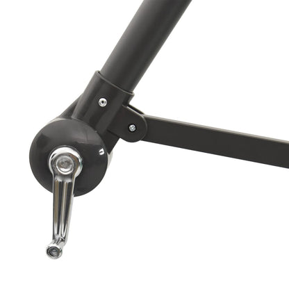 Guarda-sol de jardim com poste de aço 269x269x235 cm verde