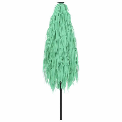 Guarda-sol de jardim com poste de aço 268x268x226 cm verde