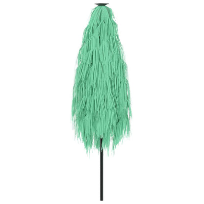 Guarda-sol de jardim com poste de aço 288x288x225 cm verde