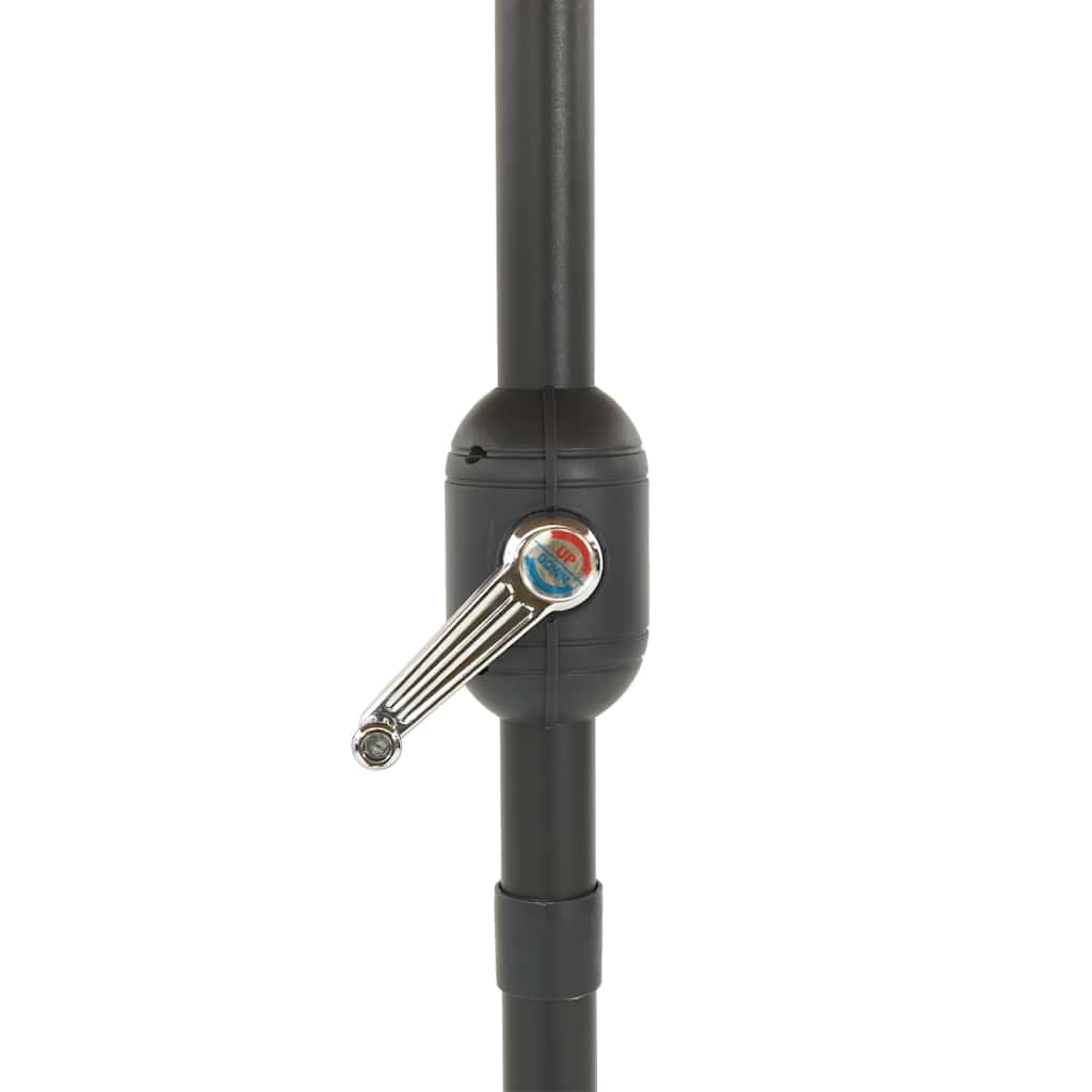 Guarda-sol c/ luzes LED e poste de aço 223x223x213 cm castanho