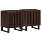 Mesas de cabeceira 2 pcs 40x34x46 cm madeira mangueira maciça