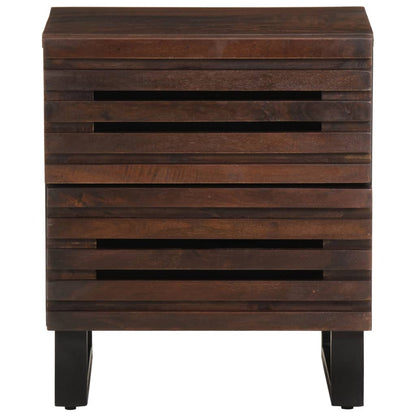 Mesa de cabeceira 40x34x46 cm madeira de mangueira maciça