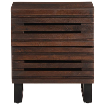 Mesas de cabeceira 2 pcs 40x34x46 cm madeira mangueira maciça