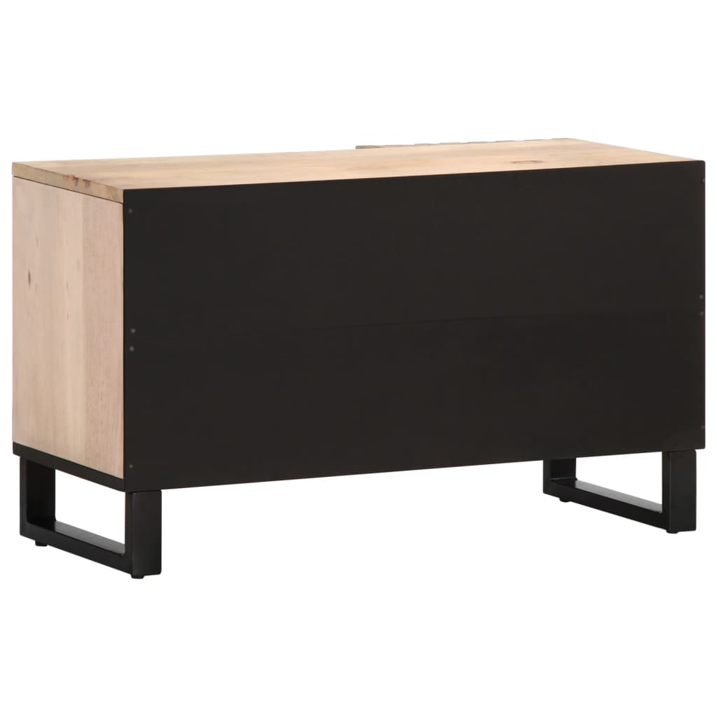 Móvel de TV 80x34x46 cm madeira de mangueira maciça