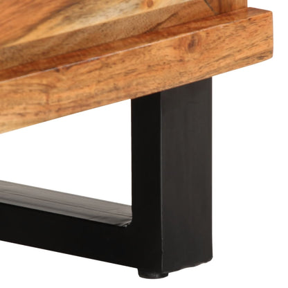 Móvel de TV 100x34x46 cm madeira de acácia maciça