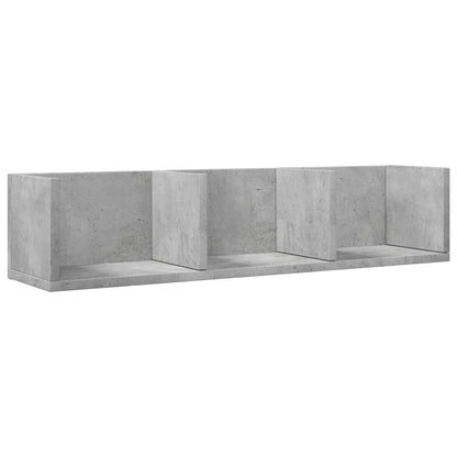 Armários parede 2 pcs 75x18x16,5cm deriv. madeira cinza cimento