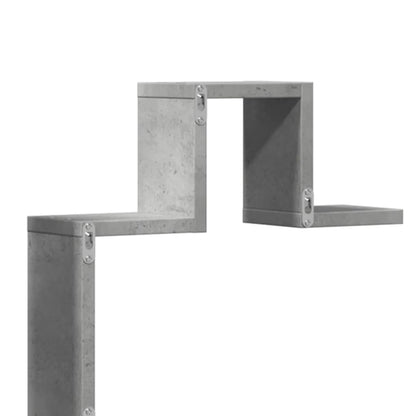 Estante de parede 104,5x10x43cm derivados madeira cinza cimento