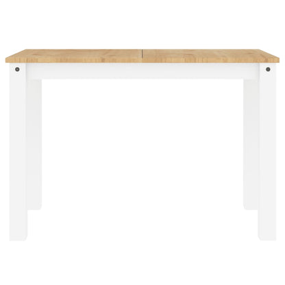 Mesa de jantar Panama 117x60x75 cm pinho maciço branco