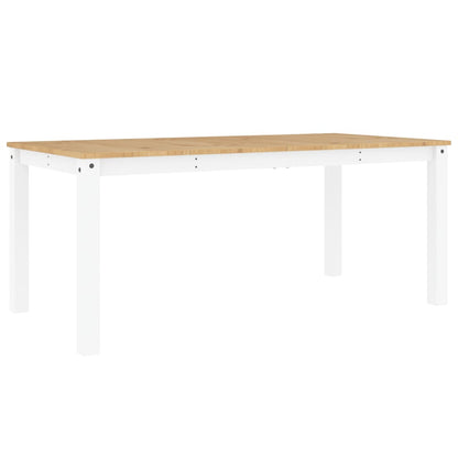 Mesa de jantar Panama 180x90x75 cm madeira pinho maciça branco